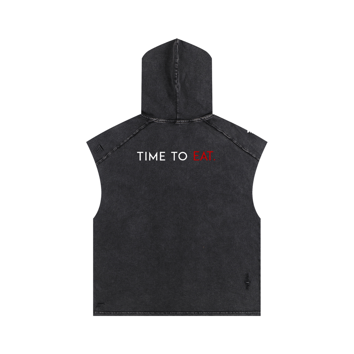 Snow Washed Boxy Hooded Tank Top